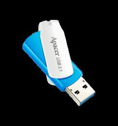 Флешка Apacer 3.1 (AH357) 64GB Blue/White (AP64GAH357U-1)