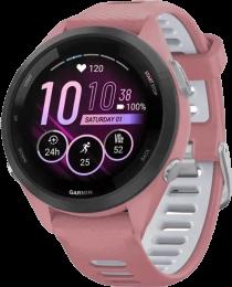 Garmin Forerunner 265S Black Bezel w. Light Pink Case and Light Pink/Whitestone S. Band (010-02810-0