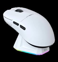 Ігрова бездротова миша Ajazz  AJ159PRO -3 Mod-White-3395-8K Charging Dock ( AJ159-PRO-W)