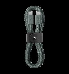 Кабель Native Union Belt Cable USB-C to USB-C Slate Green (1.2 m) (BELT-C-GRN-2-NP)