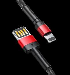 Кабель Baseus Cafule Cable (SpEd) 2.4A 1m Red/Black (CALKLF-G91)