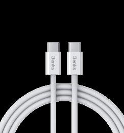 Кабель Benks D46 Type-C/Type-C White 2m (60W) (C.D.SJ.FC.WE.C032)