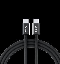 Кабель Benks D47 Type-C/Type-C Black 1m (100W) (C.D.SJ.FC.BK.0033)