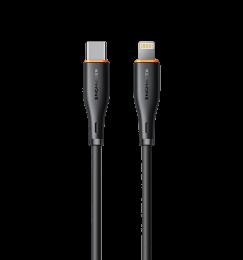 Кабель Keephone PD 27W Type-C to Lightning Liquid Silicone Cable black (KPLIQSILCLBK) 1m