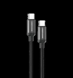 Кабель Keephone PD 60W Type-C to Type-C Pitta Black (KPPITTACCBK) 1m