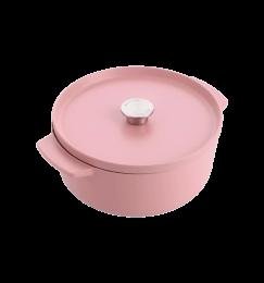 Каструля чавунна з кришкою KitchenAid, 26 см, 5,2 л, кол, суха троянда (CC007431-001)