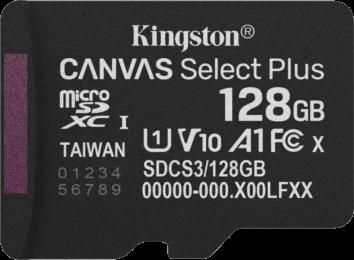 Карта пам'яті 128GB microSDXC Canvas Select Plus G en3 150R A1 Single Pack w/o ADP SDCS3/128GBSP