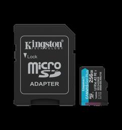 Карта пам'яті 256GB microSDXC Canvas Go Plus Gen4  200MB/s A2 U3 V30 Card + w/o ADP SDCG4/256GBSP