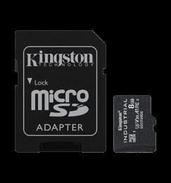 Карта пам'яті 8GB microSDHC/SDXC C10 A1 Industrial  100R/80W UHS-I Speed Class U3, V30, A1 + adapter