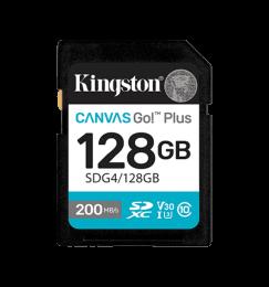 Карта пам'яті Kingston 128 GB SDXC Canvas Go! Plus UHS-I U3 V30 Class 10 (SDG4/128GB)