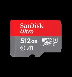 Карта пам’яті SanDisk Ultra microSDXC 512GB UHS-I 10 + SD адаптер (SDSQUAC-512G-GN6MA)