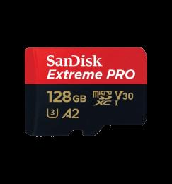 Карта пам'яті SanDisk Extreme Pro microSDXC 128GB UHS-I U3 + SD адаптер (SDSQXCD-128G-GN6MA)