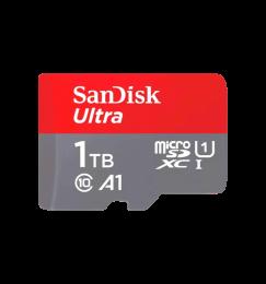 Карта пам'яті SanDisk microSDXC 1TB UHS-I V30 Class 10 Ultra A1 W150MB/s + SD-адаптер (SDSQUAC-1T00-GN6MA)