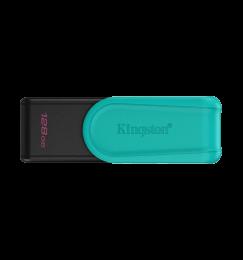 Kingston  128GB Portable USB 3.2 Gen 1 DataTraveler Exodia S (Black/Turquoise)