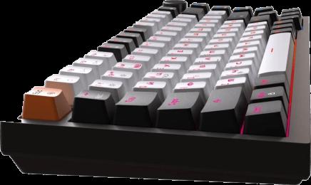 Клавіатура дротова ігрова GamePro MK160B Hot-Swap Red Swich RGB Black (MK160B)