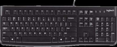 Клавіатура дротова LOGITECH K120 Corded Keyboard - BLACK - USB - UKR - B2B