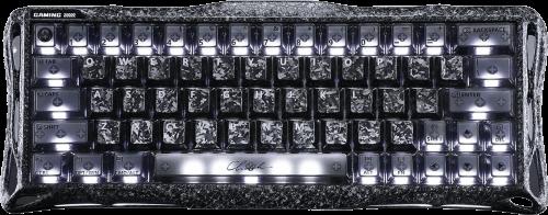 Клавіатура магнітна GravaStar Mercury V60 Pro 60keys, UFO Magnetic Gaming, 8K, USB-A, RGB, Cyber Frost Black
