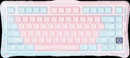 Клавіатура механічна GravaStar Mercury K1 Lite 80keys, GravaStar x BSUN Grey, BT/WL/USB, Lumen Rose