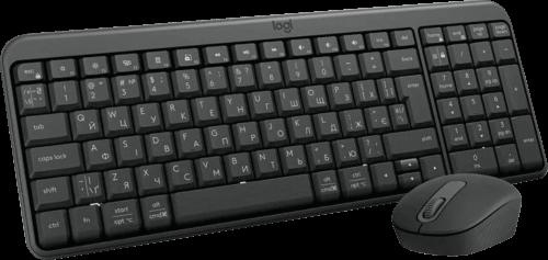 Комплект з маніпулятора миші та клавіатури бездротовий LOGITECH MK250 Wireless Combo - GRAPHITE - UKR