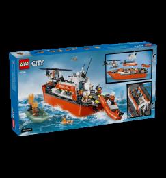 Конструктор LEGO City Рятувальний катер і гелікоптер берегової охорони