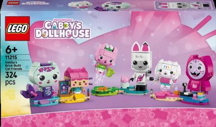 Конструктор LEGO Gabby's Dollhouse Друзі-коти Ґаббі з кубиків (11215)
