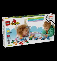 Конструктор LEGO DUPLO Town Автомобілі для перегонів і пілоти команд Формули-1
