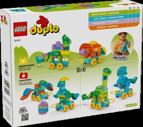 Конструктор LEGO DUPLO Town Динозаври на колесах 3в1 (10451)