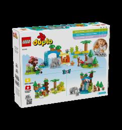 Конструктор LEGO DUPLO Town Сімейства диких тварин 3-в-1