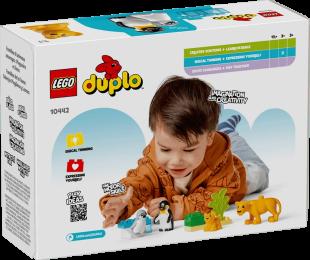 Конструктор LEGO DUPLO Town Сімейства диких тварин: Пінгвіни та Леви (10442)