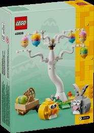 Конструктор LEGO Iconic Великодній кролик і полювання на курячі яйця (40808)