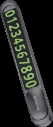 Паркувальна Карта Proove Parking Number Plate Metal Lock (dark gray)