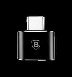 Переходник Baseus Mini Type-C to USB Converter Black (CATOTG-01)
