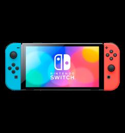 Портативна ігрова приставка Nintendo Switch OLED with Neon Blue and Neon Red Joy-Con