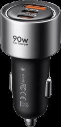 Прикурювач Mcdodo [CC-3110] Gana Fast Car Charger 2xUSB-C+USB 3A 90W (Black)
