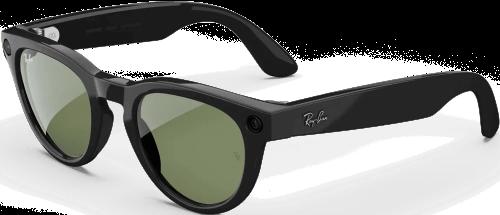 Смарт-окуляри Ray-Ban Meta Headliner Gen2 Low Bridge Fit Standard Shiny Black Frame / G-15 Green Lenses (RW4013F 6