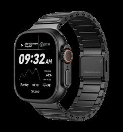 Ремінець AULUMU Full-Titanium Watch Band for Apple watch Black Titanium (UA-C01-BK)