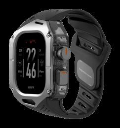 Ремінець AULUMU Titanium Cover+Black Band  titanium+ white (A01-TI-BK)