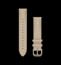 Ремінець Garmin Ремінець Garmin 18mm Band, Light Sand Leather + Cream Gold