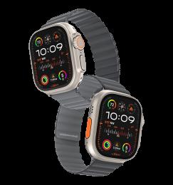 Ремінець Keephone iBands, Silicone Magnetic Snap Light Grey + Dark Grey (KPIBA49LGYDGY)