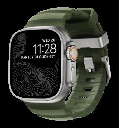 Ремінець Nomad Rocky Point Band Natural Titanium Hardware Forest 46mm/49mm (NM014841858)