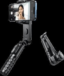 Стабілізатор для смартфона/стедікам RTAKO Q09 Mini Electric  Gimbal Stabilizer with AR Detach Black (6975068272314)