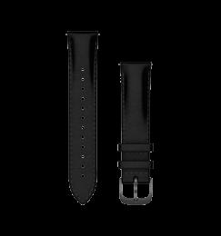 Швидкозмінні ремінці Garmin для смарт-годинника (20мм) шкіряні чорні із грифельною фурнітурою