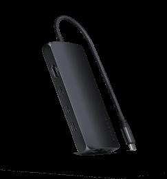 Satechi USB-C Multiport Adapter 8K with Ethernet V3 Midnight (ST-P8KED)