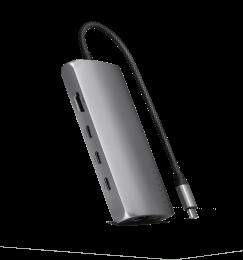 Satechi USB-C Multiport Adapter 8K with Ethernet V3 Space Gray (ST-P8KEM)