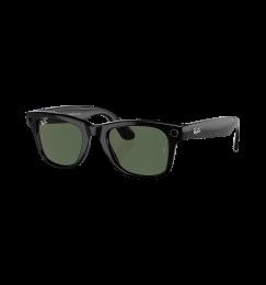 Смарт-окуляри Ray-Ban Meta Wayfarer Shiny Black/G15 Green size M (RW4006 601/71 50-22)