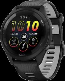 Смарт-годинник Forerunner 265 Black Bezel and Case w. Black/Powder Gray Silicone Band (010-02810-00/10/50)