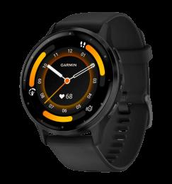 Смарт-годинник Garmin Venu 3 Slate Stainless Steel Bezel with Black Case and Silicone Band (010-02784-01/51)