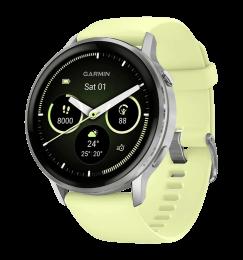 Смарт-годинник Garmin Venu 4 45 mm Silver with Citron Silicone Band (010-03014-02)