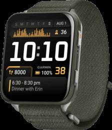 Смарт-годинник Garmin Venu X1 Moss with Titanium Caseback and Moss ComfortFit Nylon Band (010-02980-01/03) UA