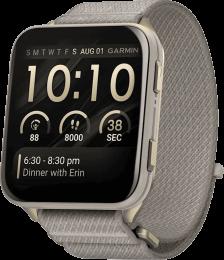 Смарт-годинник Garmin Venu X1 Soft Gold Titanium with French Grey Nylon (010-02980-33)